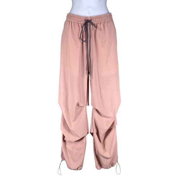 Bakyarder NWT Womens M Parachute Y2K Pants Baggy Pink Joggers Gorpcore Hip Hop - Picture 1 of 16